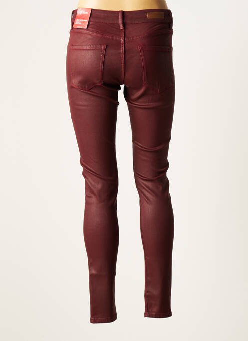 Pantalon slim broderie rivets taille normale rouge S.OLIVER femme