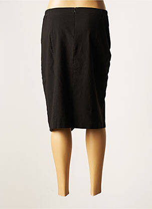 Jupe mi-longue stretch noir TRICOTS SAINT LUC femme