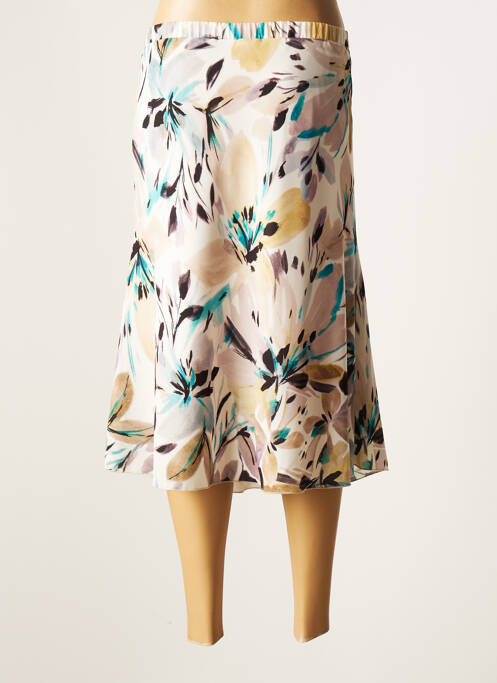 Jupe mi-longue beige FRANCE RIVOIRE pour femme