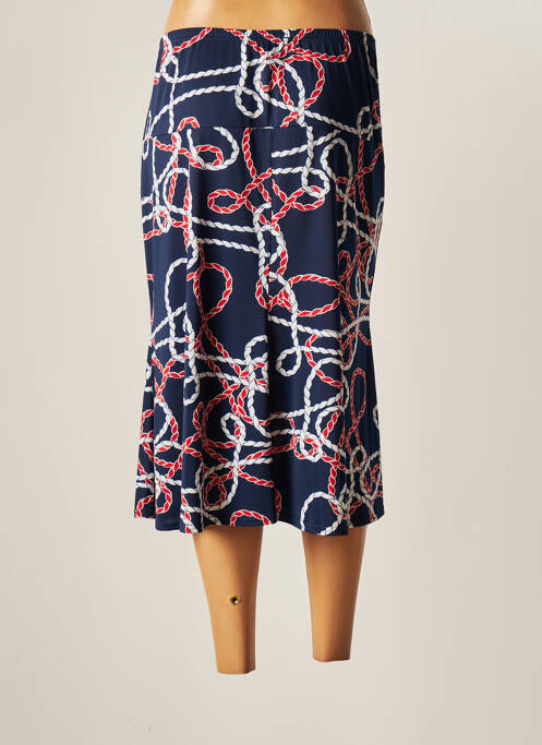 Jupe mi-longue bleu TELMAIL pour femme