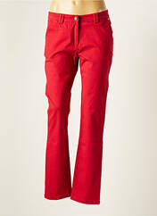 Pantalon droit rouge AGATHE & LOUISE pour femme seconde vue