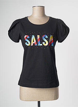 T-shirt noir SALSA pour femme