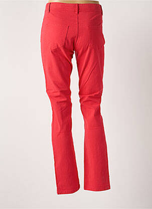 Pantalon droit stretch taille normale rose QUATRE VINGT JOURS femme