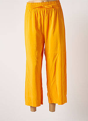 Pantalon 7/8 taille haute taille haute orange TIFFOSI femme