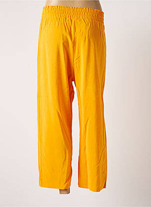 Pantalon 7/8 taille haute taille haute orange TIFFOSI femme