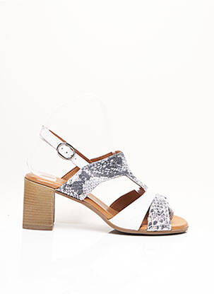 Sandales/nu pieds type de semelle amortissante talon de 4 à 6cm blanc ELUE PAR NOUS femme