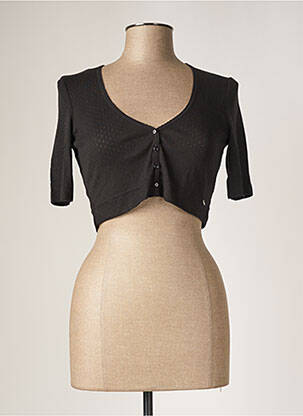 Boléro manches courtes noir DES PETITS HAUTS femme