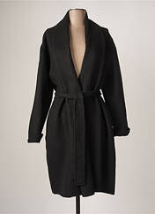 Manteau long noir ZYGA pour femme seconde vue