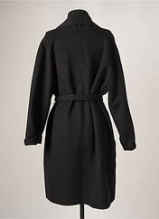 Manteau long noir ZYGA pour femme seconde vue