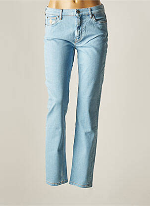 Jeans coupe slim broderie rivets taille normale bleu TRUSSARDI JEANS femme