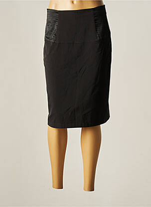 Jupe mi-longue doublure textile noir JC TRIGON femme