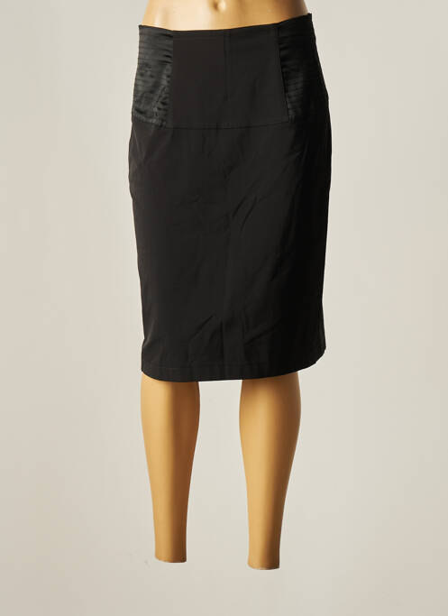 Jupe mi-longue doublure textile noir JC TRIGON femme
