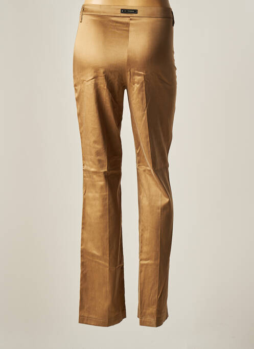 Pantalon droit marron JC TRIGON pour femme