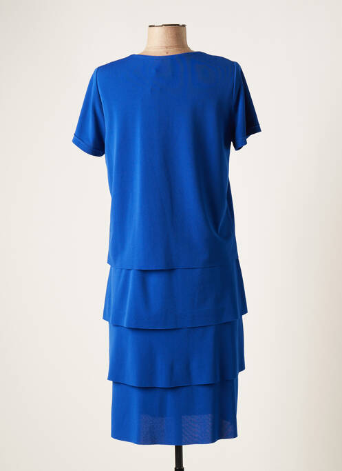Robe mi-longue bleu GUY DUBOUIS pour femme