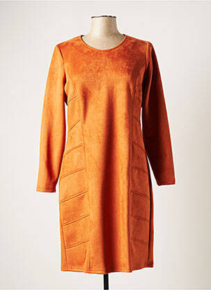 Robe mi-longue orange MERI & ESCA pour femme