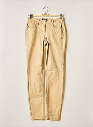 Pantalon droit stretch taille normale beige BRANDTEX homme