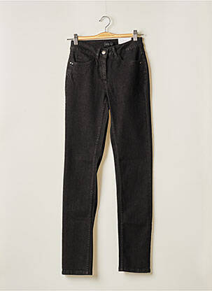 Jeans coupe slim noir BRANDTEX pour femme