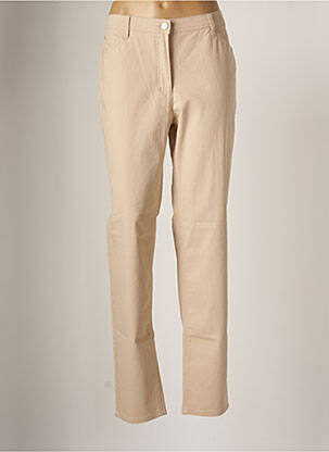Pantalon slim beige BRANDTEX pour femme