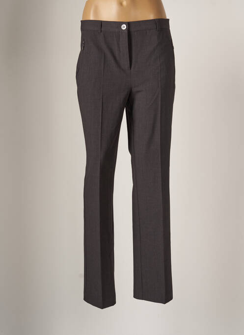 Pantalon droit gris BRANDTEX pour femme