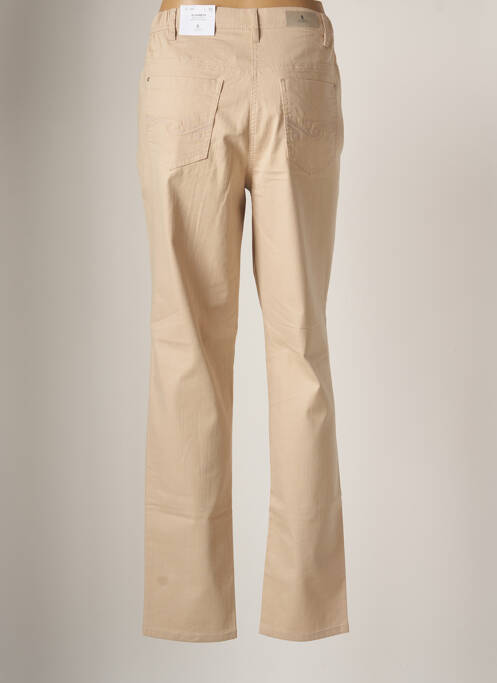 Pantalon slim beige BRANDTEX pour femme