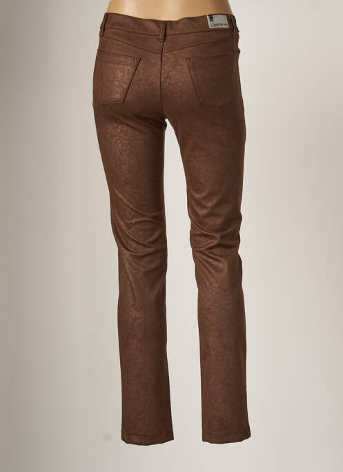 Pantalon slim marron WALTRON pour femme