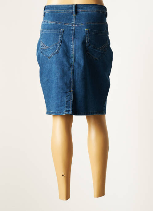 Jupe mi-longue bleu PLURIELLES pour femme