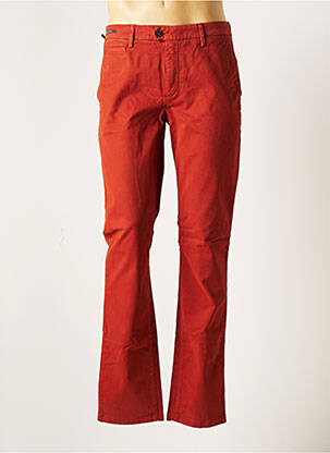 Pantalon chino orange TELERIA ZED pour homme