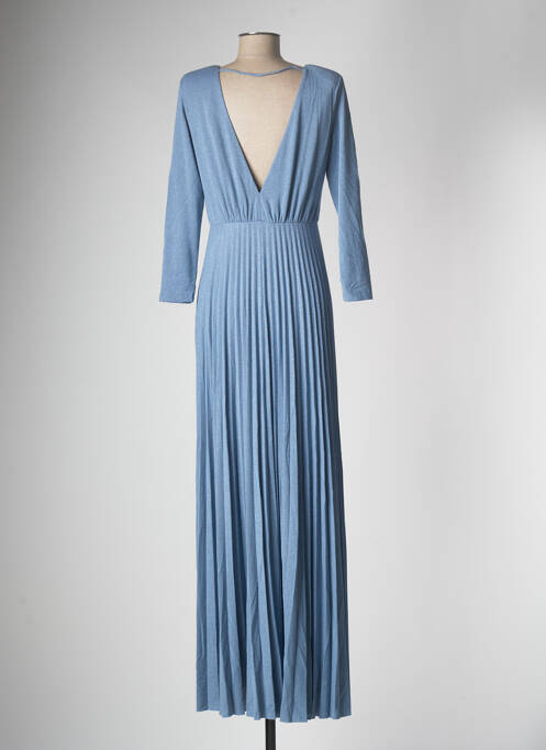 Robe longue bleu CARLA MONTANARINI pour femme