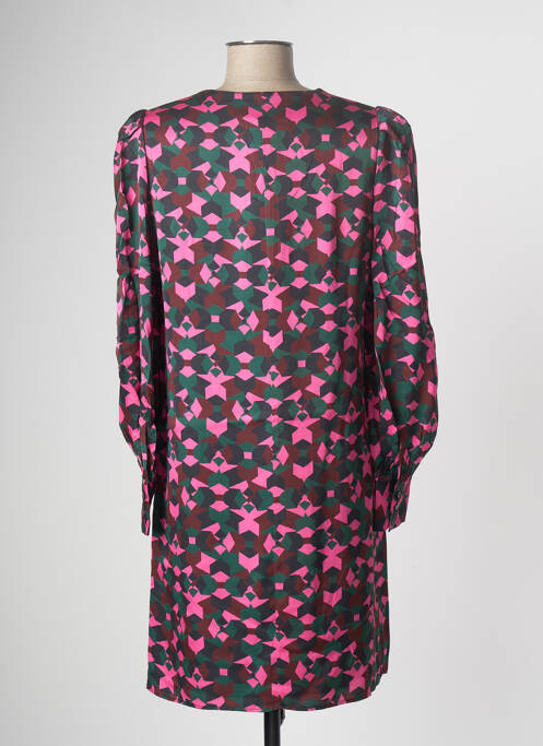 Robe mi-longue rose CARACTERE pour femme