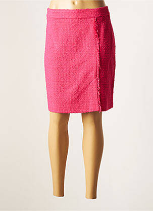 Jupe mi-longue taille normale rose CARACTERE femme