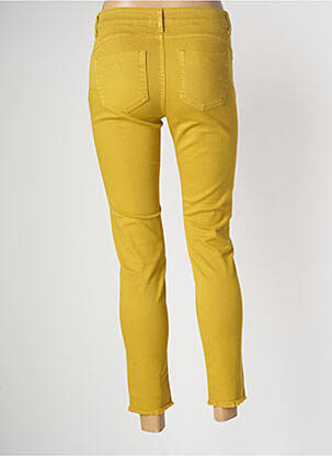 Pantalon slim stretch taille normale jaune CARACTERE femme