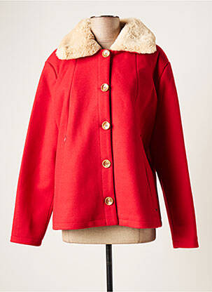 Manteau court rouge THALASSA pour femme