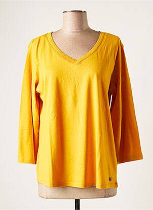 T-shirt jaune C'EST BEAU LA VIE pour femme