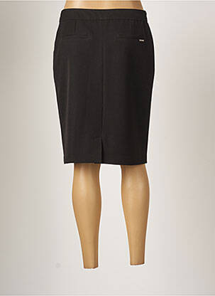 Jupe mi-longue taille normale noir JULIE GUERLANDE femme