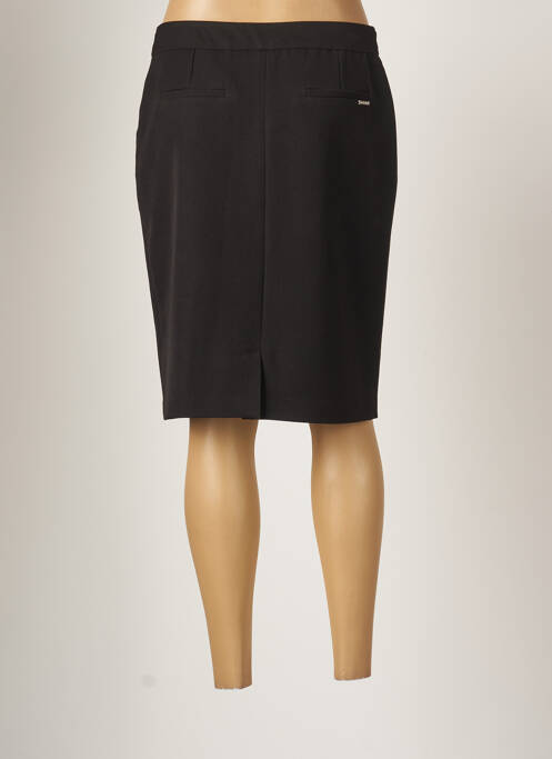 Jupe mi-longue taille normale noir JULIE GUERLANDE femme