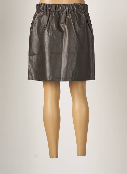 Jupe courte marron C'EST BEAU LA VIE pour femme