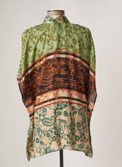 Tunique manches courtes vert DESIGUAL pour femme