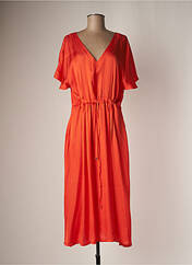 Robe mi-longue orange LA PETITE FRANCAISE pour femme seconde vue