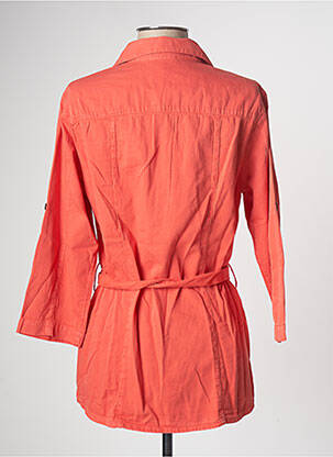 Veste casual col chemisier orange AGATHE & LOUISE femme