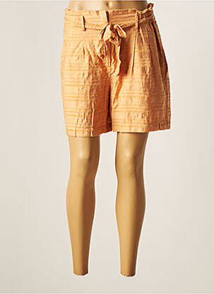 Short taille haute taille haute orange B.YOUNG femme
