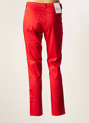 Pantalon slim taille élastique taille normale rouge EAST DRIVE femme