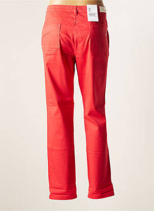 Pantalon slim taille élastique taille normale rouge EAST DRIVE femme
