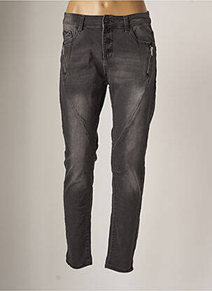Jeans coupe slim slim taille normale gris HAND WORK femme