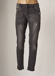 Jeans coupe slim slim taille normale gris HAND WORK femme