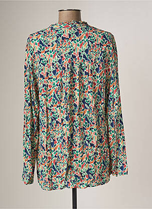Blouse imprimé fantaisie manches longues bleu EMA BLUE'S femme