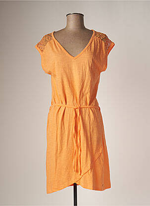 Robe mi-longue orange DEELUXE pour femme