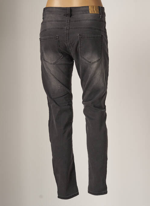 Jeans coupe slim gris HAND WORK pour femme