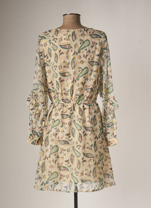 Robe mi-longue beige LES TROPEZIENNES PAR M.BELARBI pour femme