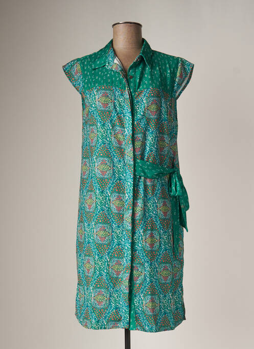 Robe mi-longue vert CHATTAWAK pour femme