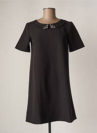 Robe courte manches courtes manches courtes noir TEDDY SMITH femme